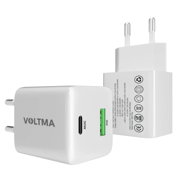 VOLTMA CARGADOR POWER HOUSE 30W 2 PUERTOS