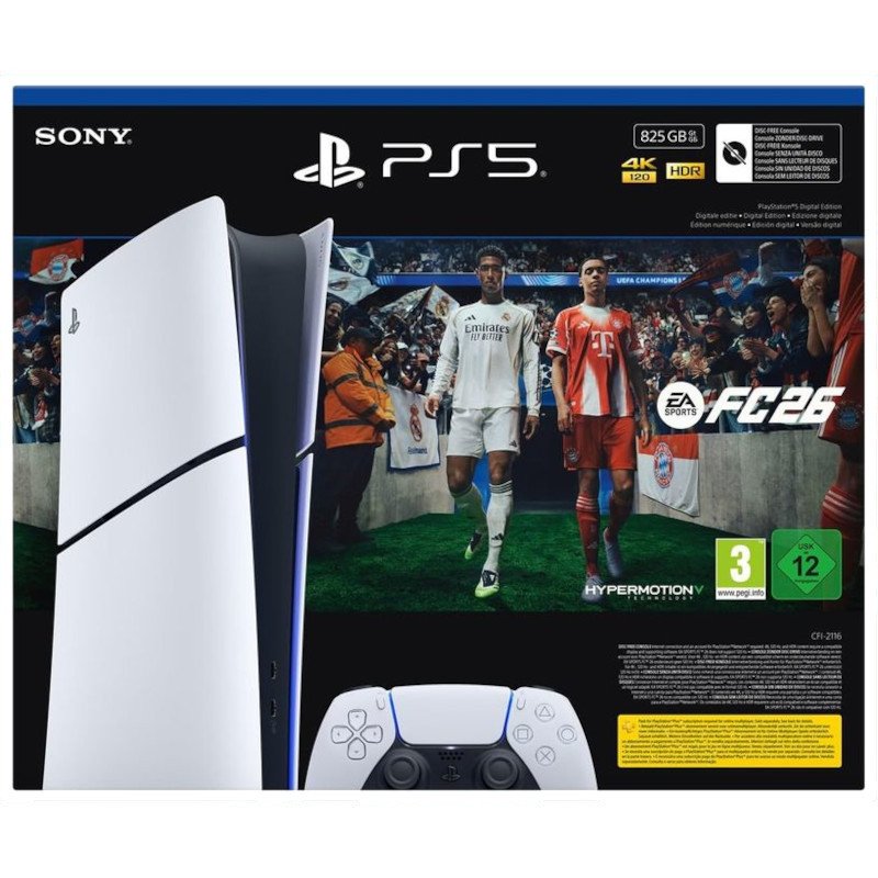 Pack PlayStation 5 Edición Digital de 825 GB - EA SPORTS FC 26