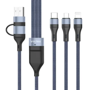 VOLTMA CABLE POWERHOUSE 40W USB C,LIGHTNING,MICRO - Imagen 1